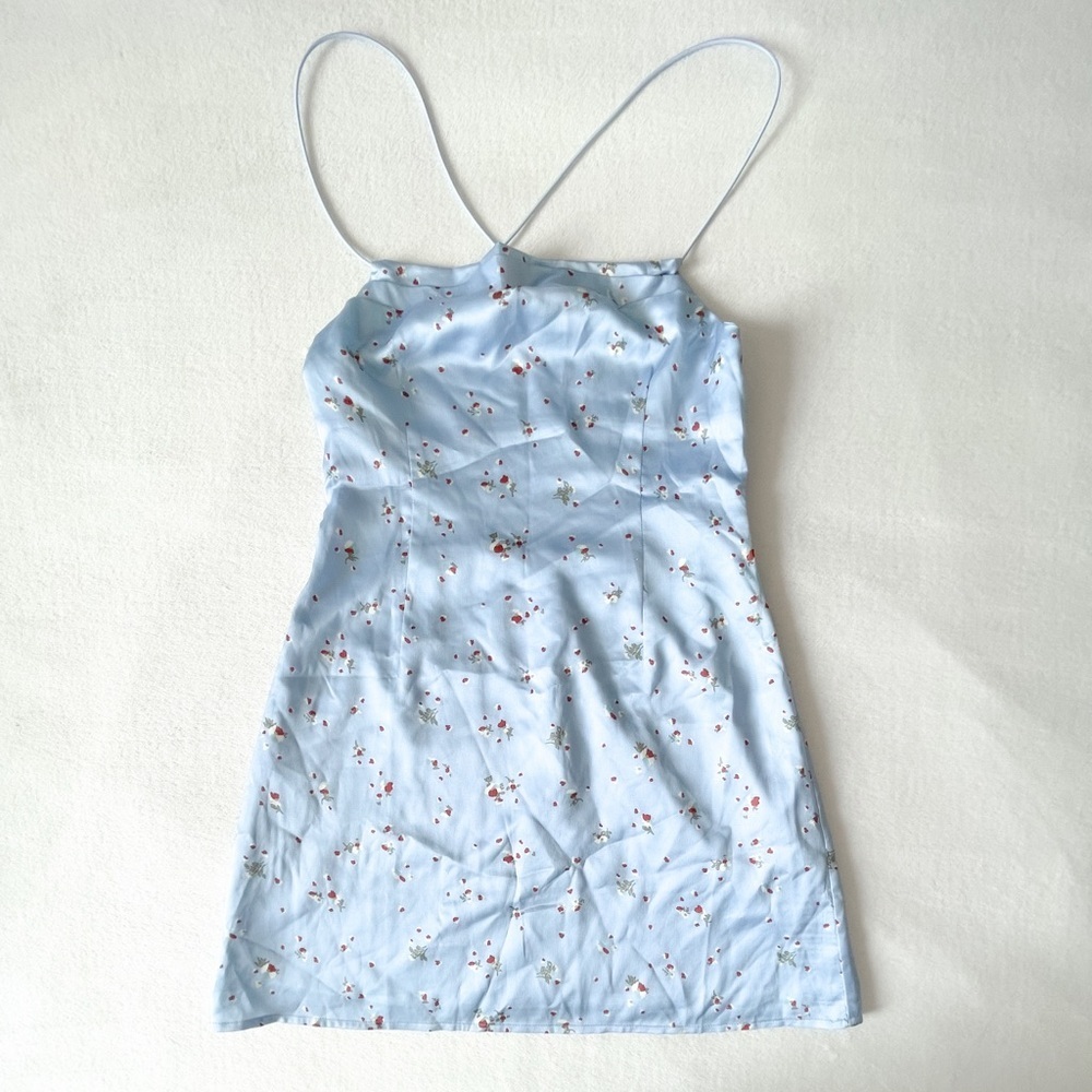 REVOLVE Tiger Mist Blue Floral Dress